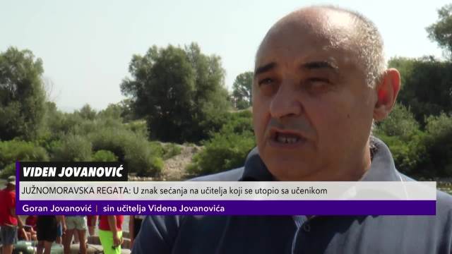 JUŽNOMORAVSKA REGATA: U znak sećanja na učitelja Videna Jovanovića koji se utopio sa učenikom