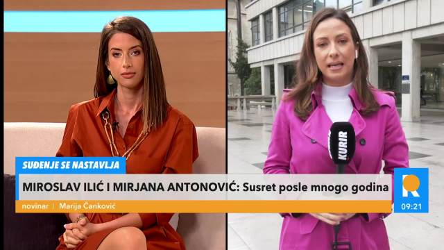 KURIR TELEVIZIJA NA LICU MESTA: Miroslav Ilić i bivša ljubavnica Mirjana Antonović u sudu! Evo šta je advokat rekao
