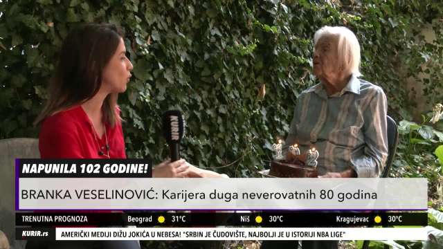   TORTA OD KURIR TELEVIZIJE! Posetili smo Branku Veselinović na 102 rođendan, a njena ljubavna priča je neverovatna! 