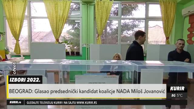 Miloš Jovanović glasao na izborima