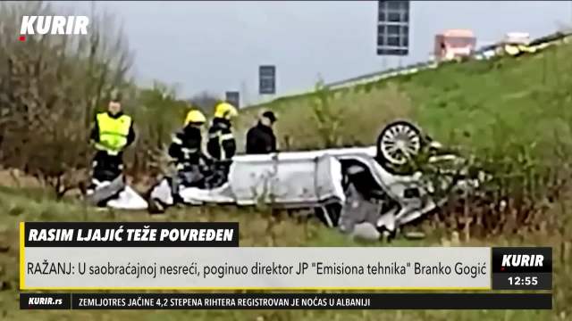 RASIM LJAJIĆ ČUDOM PREŽIVEO:  U teškoj saobraćajnoj nesreći kod Ražnja volanom poginuo Branko Gogić
