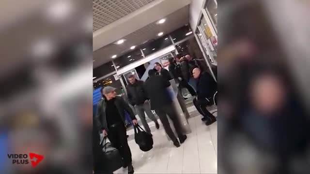 Luka Bojović na Aerodromu u Beogradu