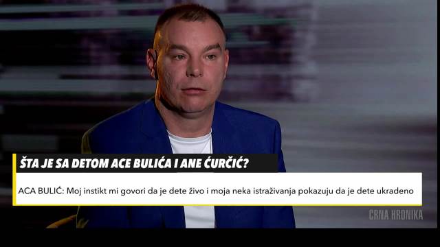 ISTRAŽIVANJA SU ME DOVELA DO DVA LICA, DETE MI JE ŽIVO! Aca Bulić potom pomenuo odnos Ane i Zvezdana: Čuo sam vapaj za pomoć!