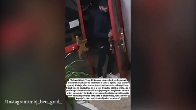  Snimljena jeziva scena u zgradi u Beogradu
