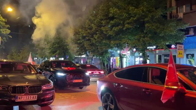 Novi Pazar, slavlje postovalaca Redzepa Tajipa Erdogana