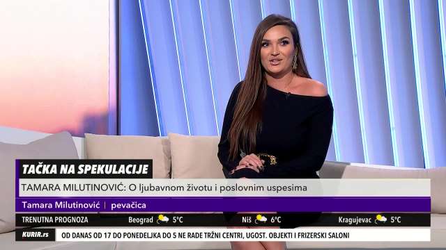 YOU LOVE TO BE SAFE!  Singer Tamara Milutinović was tested for the crown FIVE TIMES!  (KURIR TELEVIZIJA)