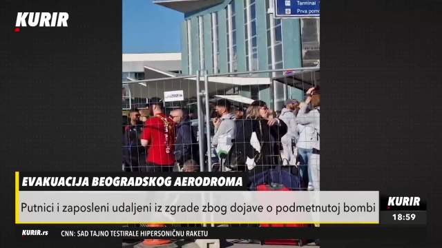 EVAKUACIJA BEOGRADSKOG AERODORMA: Putnici i zaposleni udaljeni iz zgrade zbog dojave o bombi