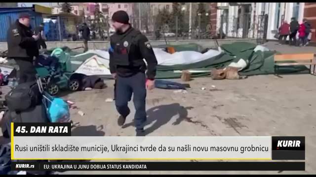 Rusi uništili skladište municije, Ukrajinci tvrde da su našli novu masovnu grobnicu