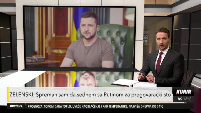ZELENSKI: Spreman sam da sednem sa Putinom za pregovarački sto